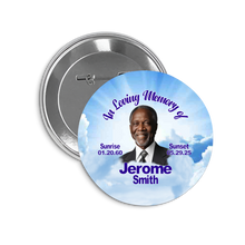 Load image into Gallery viewer, Memorial Buttons Round and Rectangle