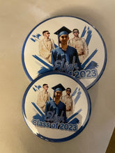 Load image into Gallery viewer, Graduation buttons  - Round and Rectangle
