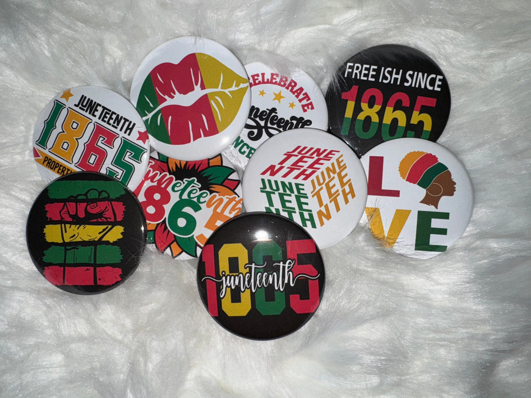 Juneteenth buttons