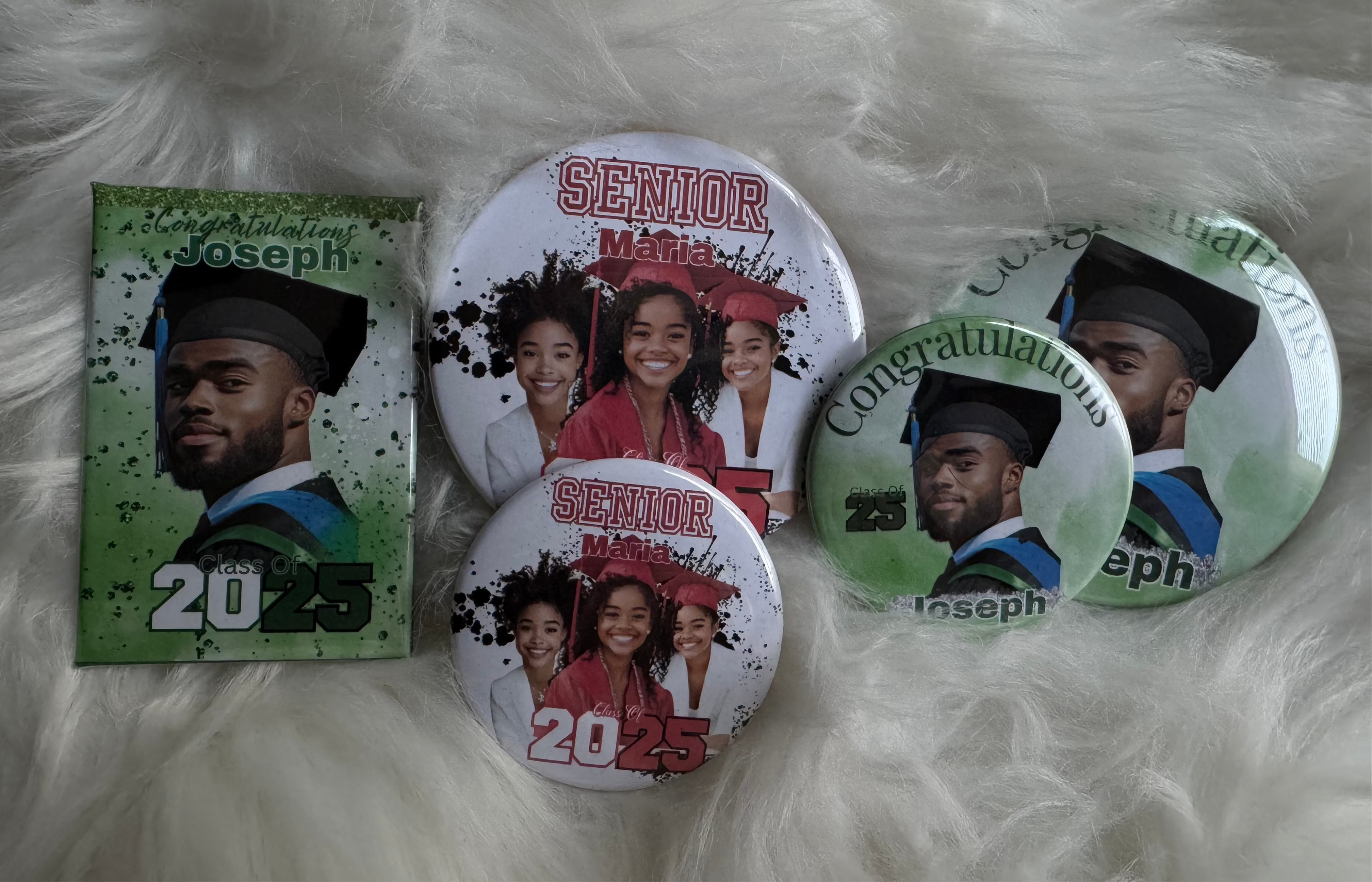Graduation buttons – Reid It and Reid It Buttons
