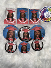 Load image into Gallery viewer, Graduation buttons  - Round and Rectangle

